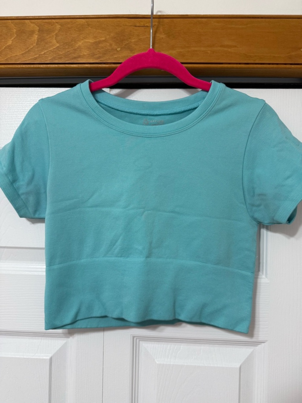 OFFLINE by Aerie Cropped Active Top – Size S/P – Turquoise